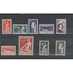 1948 MONACO IN MEMORIA SCULTORE F J BOSIO 9 VAL MNH MF52842