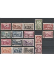 1922 MONACO EFFIGIE E VEDUTE 11 VAL USATI MF52736