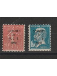 1930 FRANCIA CONGRESSO BIT UNIF N 264-265 DUE VAL MNH MF23974