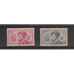 1934 FRANCIA FRANCE SCOPERTA CANADA UNIF N 296-97 DUE VAL MLH MF52871