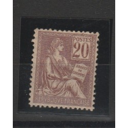 1902 FRANCIA FRANCE ALLEGORIA 20 c. MOUCHON 1 VAL MNH MF52987