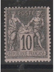 1877 - 80 FRANCIA FRANCE SAGE II TIPO UNIF N 89 -1VAL MLH MF52971