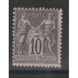 1877 - 80 FRANCIA FRANCE SAGE II TIPO UNIF N 89 -1VAL MLH MF52972