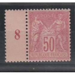 1884 -90 FRANCIA FRANCE SAGE II TIPO UNIF N 98 -1 VAL MLH MF52996