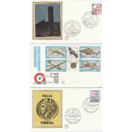 1982 FDC FILAGRANO GOLD ITALIA REPUBBLICA ANNATA COMPLETA 24 +1 FDC NON VIAGGIATE MF53025