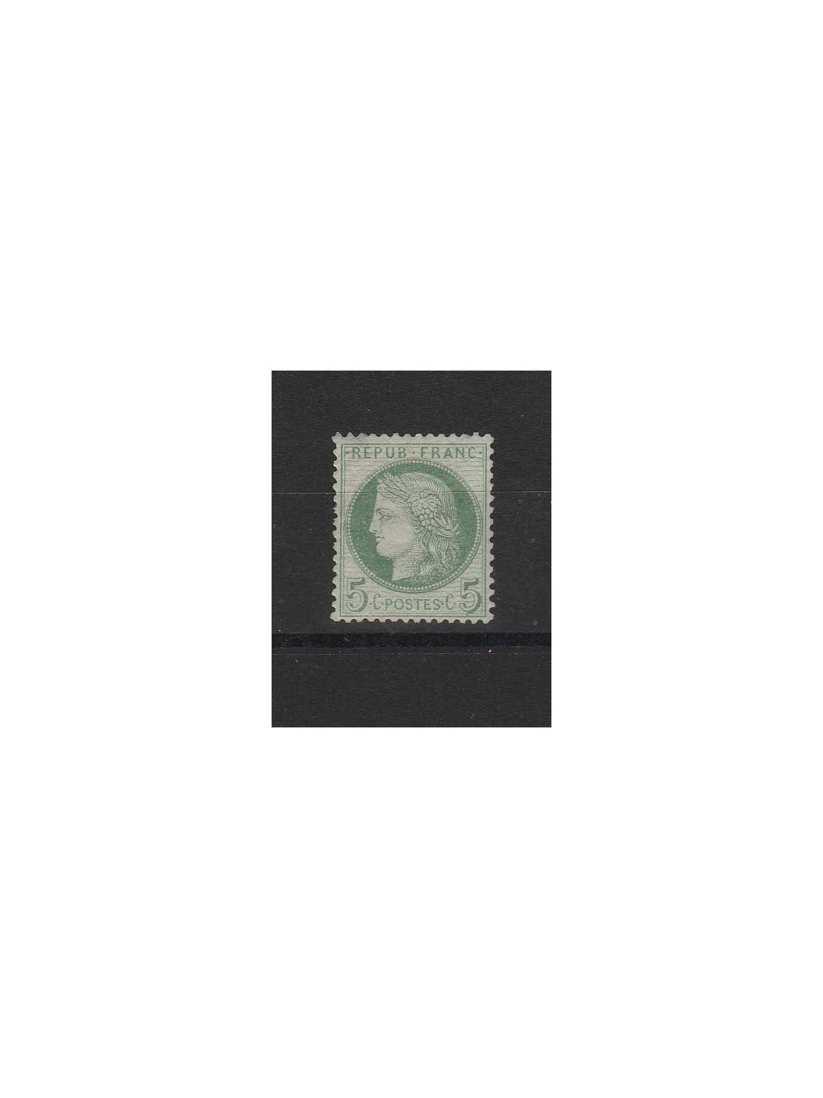 1871-75 5 c. FRANCIA YVERT N° 51 UN VAL MLH MF53032