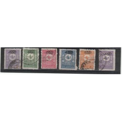 1901 TURCHIA TURKIYE STAMPE 8 VAL UNIF 17/22 USATI MF53045