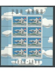 1988 SVIZZERA SWITZERLAND 50° FONDAZIONE SVZZERA PRO AEREO MINIFOGLIO MNH MF27031