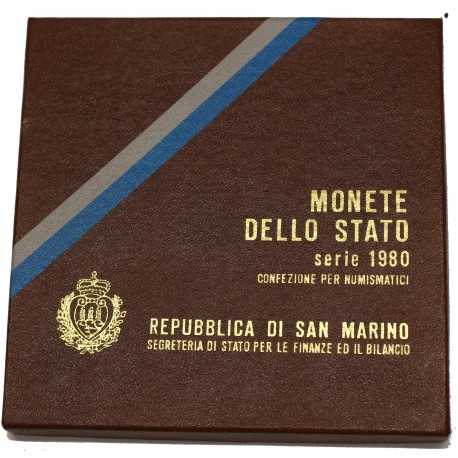 1980 SAN MARINO DIVISIONALE OLIMPIADI 9 MONETE FDC MF24458