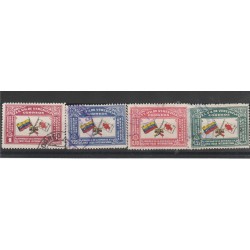 1944 VENEZUELA CROCE ROSSA 4 VAL USATI MF53128