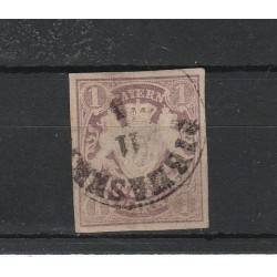 BAVIERA BAYERN 1874 -75 SEMMA MODIFICATO 1 VAL N° 36 USATI MF53164