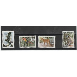 COSTA RICA 1981 ANIMALI IN ESTINZIONE 4 VAL MNH MF53254