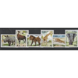 CUBA 1979 ANIMALI ZOO L'AVANA 6 VAL MNH MF53258