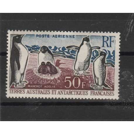 1963 TAAF TER ANTARTICO FRANCESE PINGUINI DI ADELIE 1 VAL MNH MF53274