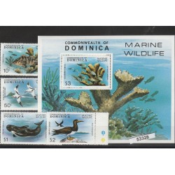 DOMINICA 1979 PESCI 6 VAL MNH MF53328