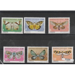 1979 CUBA SERIE FARFALLE NOTTURNE 6 VAL MNH MF53250