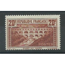 1930 FRANCIA FRANCE PONT DU GARD - YVERT N 262B - 1 V MNH CAFFAZ MF23754