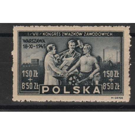1945 POLONIA POLSKA CONGRESSO SINDACATI 1 V MNH MF53347