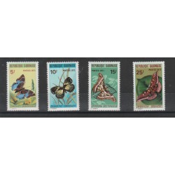 GABON 1971 FARFALLE 4 VAL MNH MF53425