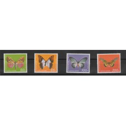 COTE D IVOIRE 1978 FARFALLE 4 VAL MNH MF53404