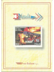 1999 ITALIA REPUBBLICA FOLDER VIGILI DEL FUOCO MF27129