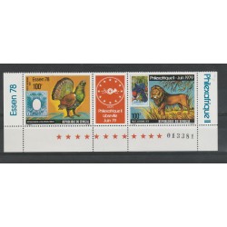 SENEGAL 1978 EXPO FILATELICA - FAUNA 2 VAL MNH MF53470