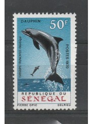 SENEGAL 1970 DELFINO FAUNA 2 VAL MNH MF53471