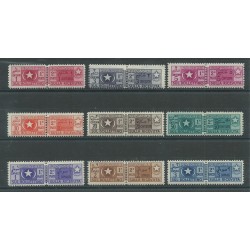 1950 SOMALIA AFIS PACCHI POSTALI 9 VALORI MLH MF27144