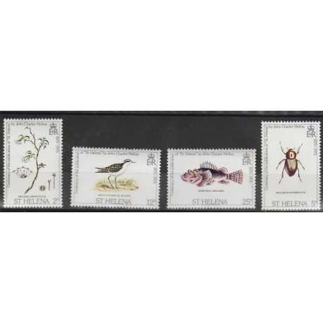 ST HELENA 1975 FLORA E FAUNA 4 V MNH MF53641