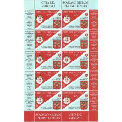 2008 VATICANO CONVENZIONE POSTALE S.M.O.M. MINIFOGLIO NUOVO MNH MF27242