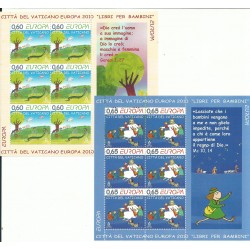 2010 VATICANO NATALE 2 MINIFOGLI NUOVI MNH MF27233