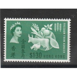 HONG KONG 1963 CAMPAGNA MONDIALE LOTTA ALLA FAME 1 VAL MNH YV n 209 MF53803