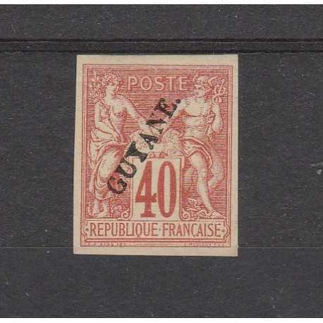GUYANA FRANCESE GUYANE 1892 ALLEGORIA ND 1 MLH YV 13 MF53794