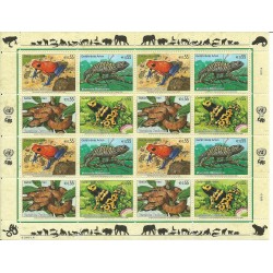 2006 ONU O.N.U. VIENNA PROTEZIONE NATURA RETTILI MINIFOGLIO 1 MF MNH MF27299
