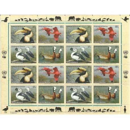 2003 ONU O.N.U. NEW YORK PROTEZIONE NATURA FAUNA MINIFOGLIO 1 MF MNH MF27284