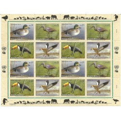 2003 ONU O.N.U. VIENNA PROTEZIONE NATURA FAUNA MINIFOGLIO 1 MF MNH MF27305