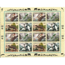 2001 ONU O.N.U. NEW YORK PROTEZIONE NATURA ANIMALI MINIFOGLIO 1 MF MNH MF27271