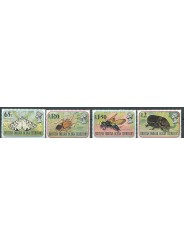 BIOT 1976 SERIE INSETTI INSECTS 4 V MNH YVERT N. 86/89 MF27294