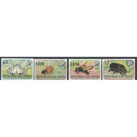 BIOT 1976 SERIE INSETTI INSECTS 4 V MNH YVERT N. 86/89 MF27294