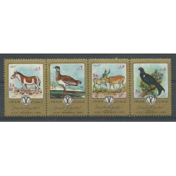 1974 IRAN - PERSIA PRESERVAZIONE NATURA 4 VAL MNH YV. N. 1543/46 MF27287