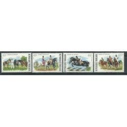 1974 TOGO CORSE DI CAVALLI IN TOGO 4 V. MNH YV. 813/14 + A231/32 MF27288