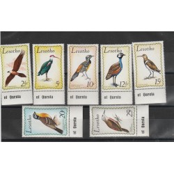 1971 LESOTHO FAUNA UCCELLI 7 VALORI MNH MF53910