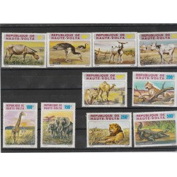 HAUTE-VOLTA ALTO VOLTA 1972 ANIMALI 10 V MNH MF53011
