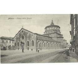 CARTOLINA LOMBARDIA MILANO CHIESA DELLE GRAZIE VIAGGIATA MF27366