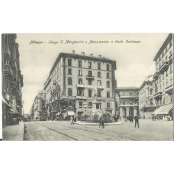 CARTOLINA LOMBARDIA MILANO VIA DANTE VIAGGIATA MF27327