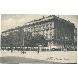 CARTOLINA LOMBARDIA MILANO PIAZZALE VENEZIA VIAGGIATA MF27323