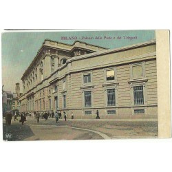 CARTOLINA LOMBARDIA MILANO PALAZZO POSTE E TELEGRAFI VIAGGIATA MF27365