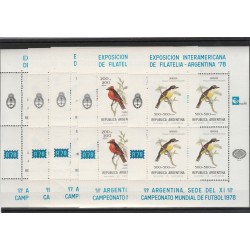 1978 ARGENTINA UCCELLI - MONDIALI CALCIO 20 VAL MNH MF53903