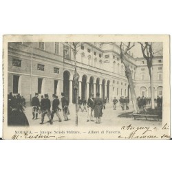 CARTOLINA EMILIA ROMAGNA MODENA INTERNO SCUOLA MILITARE ALLIEVI VIAGGIATA MF27384