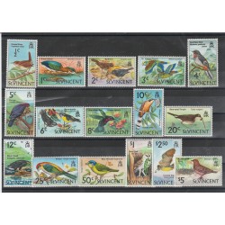 ST VINCENT 1969 FAUNA UCCELLI 16 V MNH MF53944